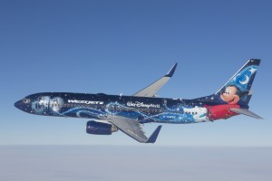WestJet 737-800 in Disney World livery