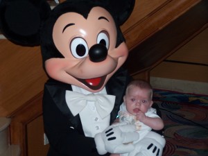 Disney Cruise Line - David with Mickey