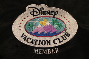 Detail from our monogrammed bag we received as a purchase gift from DVC.