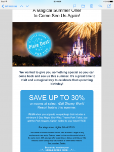 A little Pixie dust that came to our email