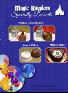 Specialty Desserts at Magic Kingdom