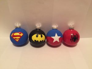Superhero Ornaments