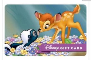 Where can I earn Disney Gift Cards?