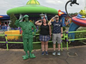 Green army man at Toy Story Land