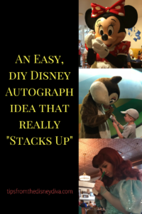 An Easy, DIY Disney Autograph Idea that Really Stacks Up