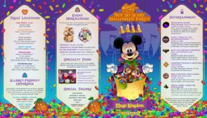 Mickey's Not So Scary Halloween Party Park Map