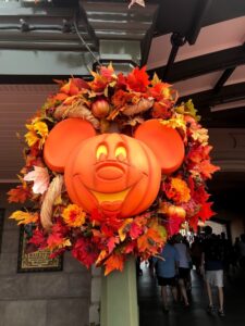 Halloween decorations at Magic Kingdom