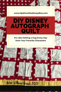Disney Autograph Quilt