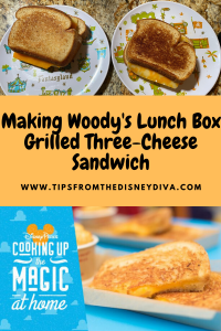 Making Woody's Lunch Box Grilled Three-Cheese Sandwich