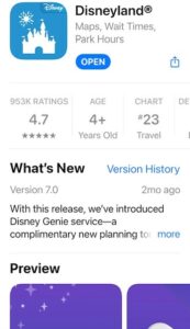 Disneyland Apple app
