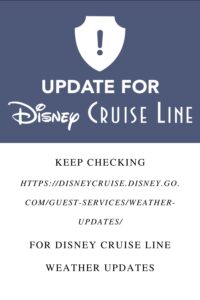 Disney Cruise and Hurrican