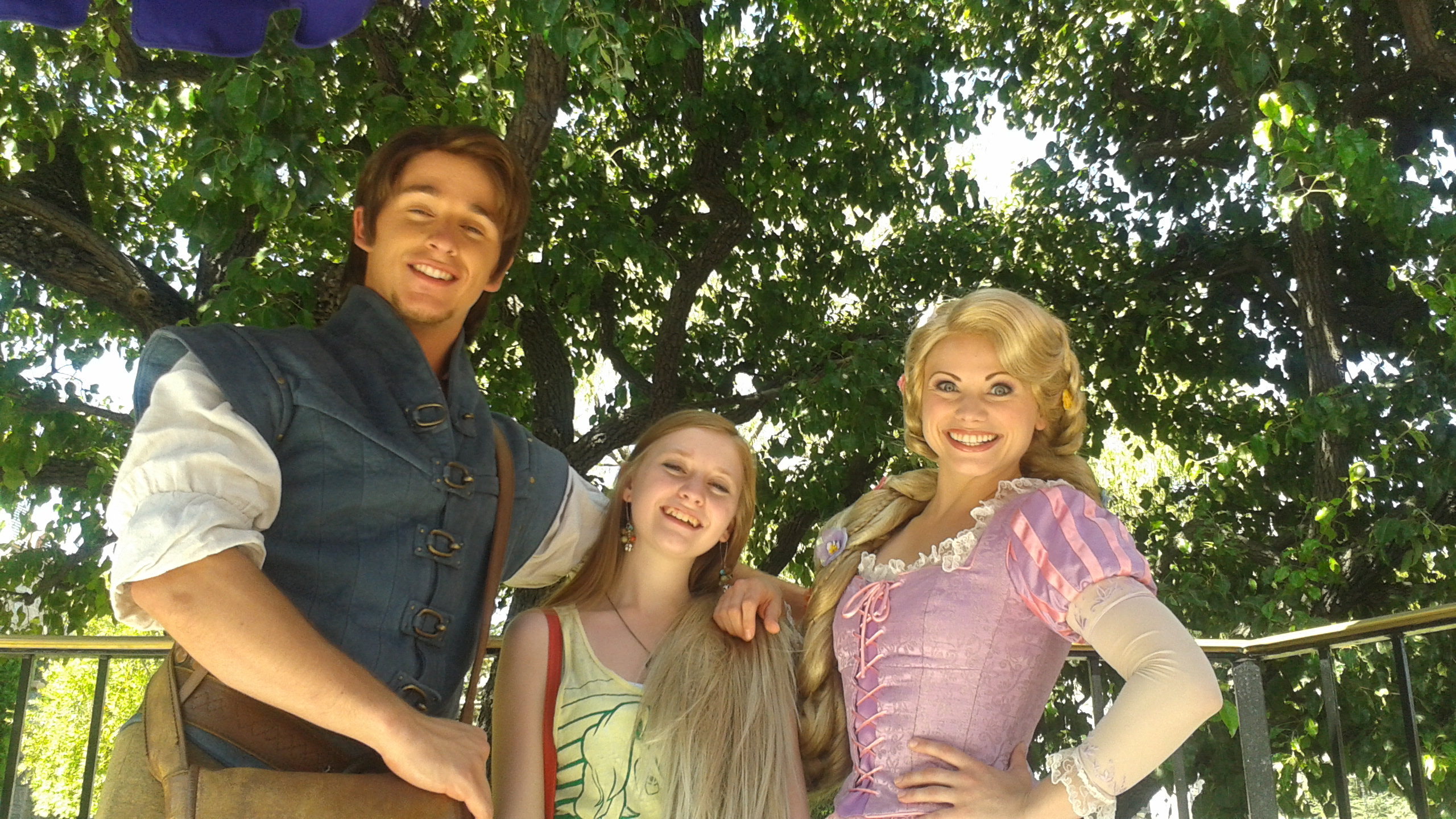 Meet and Greet with Rapunzel and Flynn Rider at Disneyland