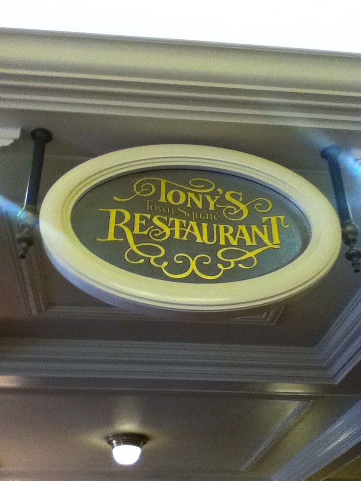 Tony’s Town Square Restaurant at Walt Disney World’s Magic Kingdom