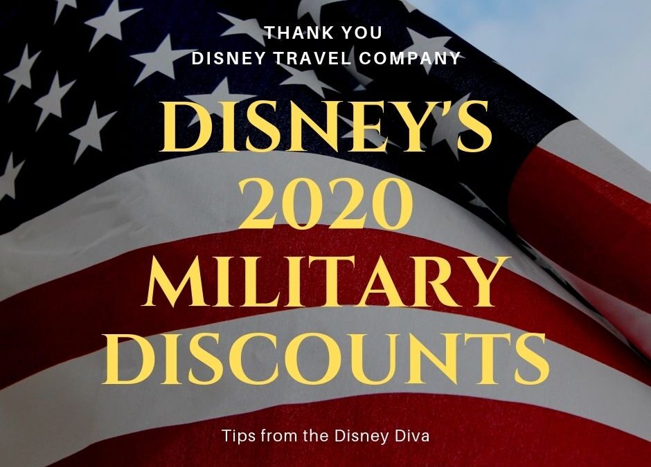 Disney’s Military Discounts – Now Available for 2020 Dates of Travel!