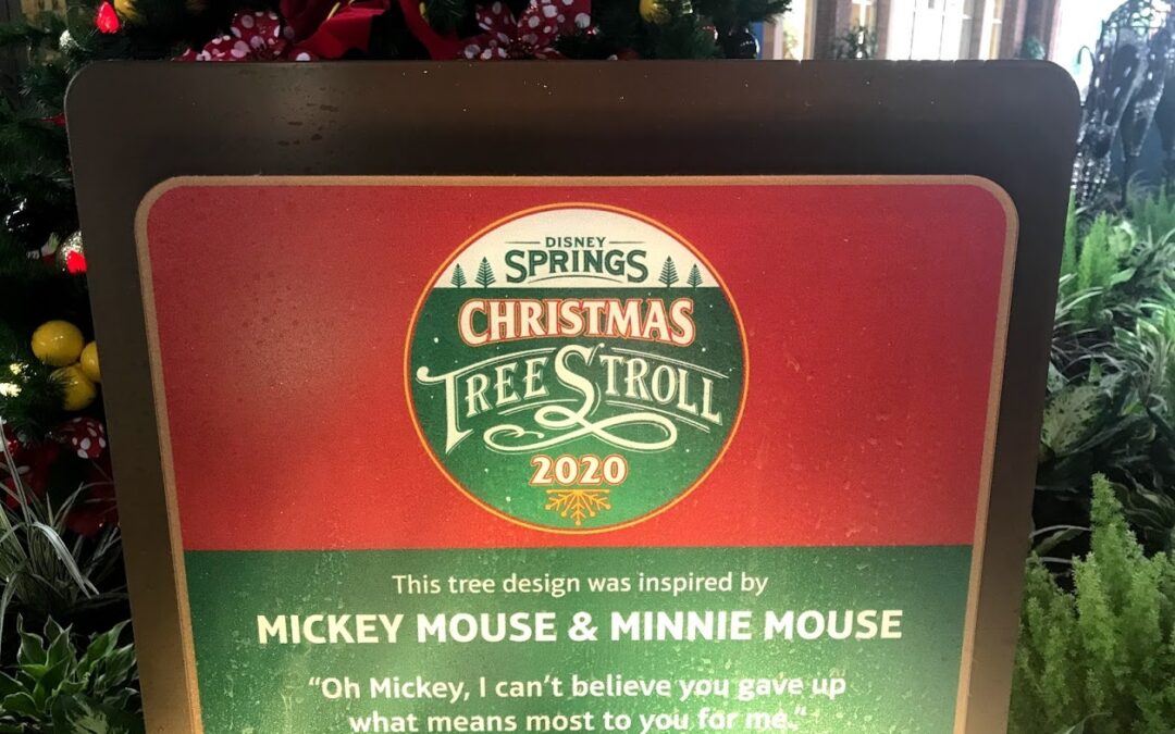 Disney Springs Christmas Tree Stroll 2020