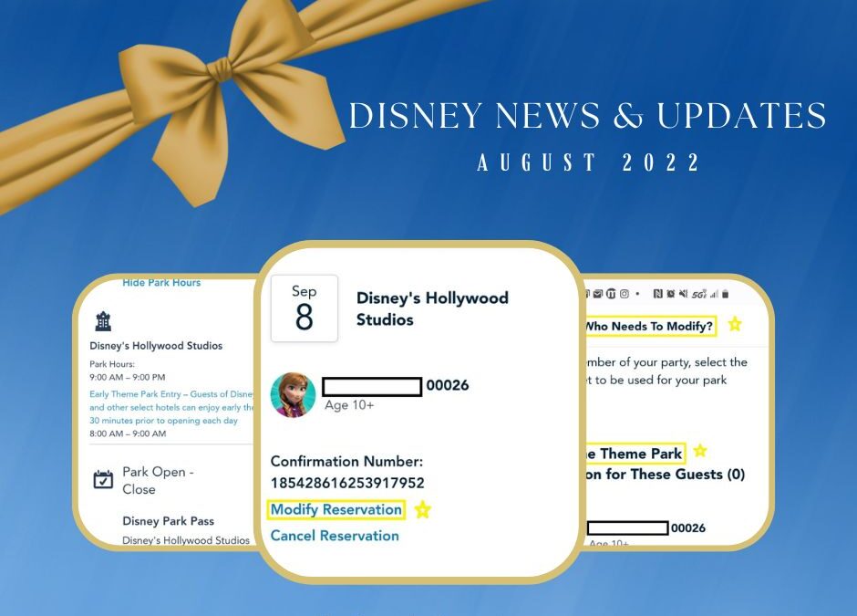 Disney Travel News & Updates August 2022